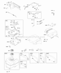 Controls Fuel Supply Governor Spring Diagram and Parts List for  Briggs and Stratton Engine
